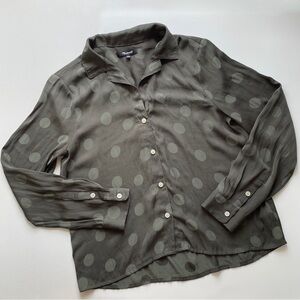 Madewell Jacquard Dot Pajama Shirt, Women’s Size Medium